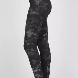 New M. Rena Black Grey Leggings One size fits most.